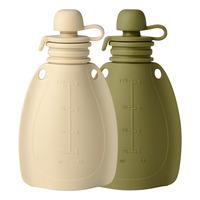 Mininor Smoothieflaska Kanin/Mossgrön 2 st - 120 ml