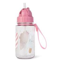 SARO BABY Vattenflaska med Sugrör - Pink - 1 st