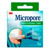 Micropore 3M kirurgisk tape 2,5 cm x 10 m - vit
