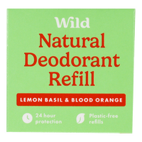 Wild Natural Deodorant Refill Lemon Basil & Blood Orange - 40 g