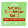 Wild Natural Deodorant Refill Lemon Basil & Blood Orange - 40 g