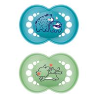 MAM Original Silikon Napp Blå/Grön 6-16 mån. - 2 st