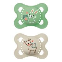 MAM Original Silikon Napp Grön/Natur 0-6 mån. - 2 st