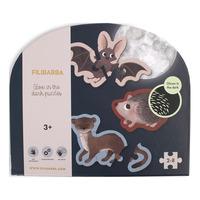 Filibabba Självlysande pussel - Skogens djur - 1 st