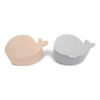 Filibabba Set med 2 små snacksboxar - Valen Christian - Pearl Blue - 2 st