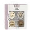 BIBS Colour Latex Rund Ivory/Sand/Vanilla/Dark Oak 4-pack - Flera storlekar - Strl 1