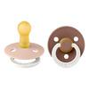 BIBS Colour GLOW Latex Round Blush/Woodchuck 2-pack - Flera storlekar - Strl 2