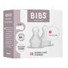 BIBS Baby Bottle Nipple Round Silicone Medium Flow - 2 st