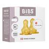 BIBS Baby Bottle Nipple Round Latex Medium Flow - 2 st