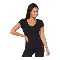 Boody Women's V-Neck T-Shirt svart - M
