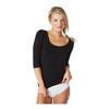 Boody 3/4 Sleeve Top Svart - S