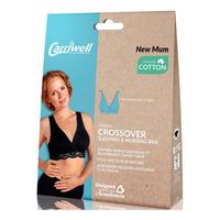 Carriwell Organic Crossover Sov- och amningsbh, Svart - XL