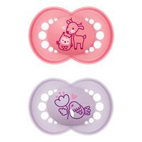 MAM Original Silikon Napp Rosa/Lila 6-16 mån. - 2 st