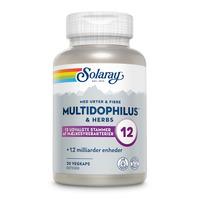 Solaray Multidophilus & Herbs - 30 kapslar