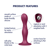 Satisfyer Double Ball-R Dildo Röd - 1 st