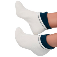 Medima Nattsockor vit/marin - 1 par - 39-41