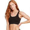 Boody Ribbed Seamless Bra Black - 1 st - Small