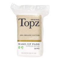 Topz Kvardratiska bomullsrondeller - 50 st