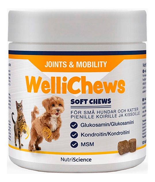 Wellichews Joint tuggtabletter hund och katt, S - 120 st
