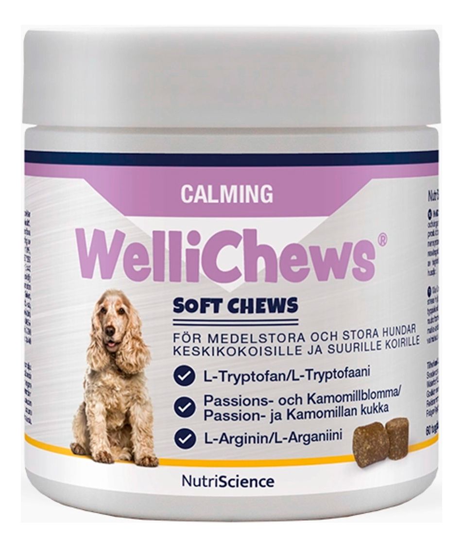 Wellichews Calm tuggtabletter hund, M/L - 60 st