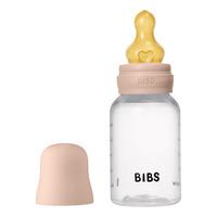 BIBS Baby Bottle Round Latex 150 ml Slow Flow - Blush