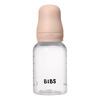 BIBS Baby Bottle Round Latex 150 ml Slow Flow - Blush