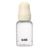BIBS Baby Bottle Round Latex 150 ml Slow Flow - Ivory