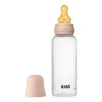 BIBS Baby Bottle Round Latex 270 ml Medium Flow - Blush