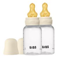 BIBS Baby Bottle Round Latex 150 ml Slow Flow - Ivory - 2 st