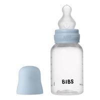 BIBS Baby Bottle Round Silicone 150 ml Slow Flow - Baby Blue