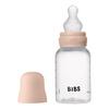 BIBS Baby Bottle Round Silicone 150 ml Slow Flow - Blush