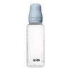 BIBS Baby Bottle Round Silicone 270 ml Medium Flow - Baby Blue