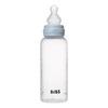BIBS Baby Bottle Round Silicone 270 ml Medium Flow - Baby Blue