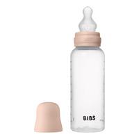 BIBS Baby Bottle Round Silicone 270 ml Medium Flow - Blush