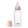 BIBS Baby Bottle Round Silicone 270 ml Medium Flow - Blush