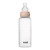 BIBS Baby Bottle Round Silicone 270 ml Medium Flow - Blush