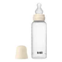 BIBS Baby Bottle Round Silicone 270 ml Medium Flow - Ivory