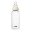 BIBS Baby Bottle Round Silicone 270 ml Medium Flow - Ivory