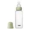 BIBS Baby Bottle Round Silicone 270 ml Medium Flow - Sage