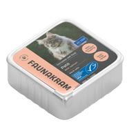 Faunakram Paté till katt med lax- och pumpatopping - 100 g