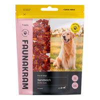 Faunakram Godbitar m. anka och sötpotatis, valuepack - 300 g