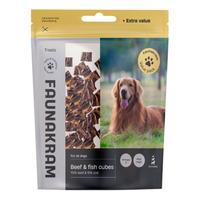 Faunakram Nötkött- och fiskgodis, valuepack - 500 g