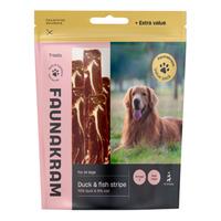 Faunakram Hundsnacks med anka och fisk, valuepack - 500 g