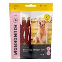Faunakram Kollagensticks m. anka, ekonomipack - 300 g