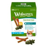 Whimzees godbitar blandet box S, 56 st - 840 g