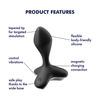 Satisfyer Game Changer Vibration Anal Plug - Svart