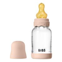 BIBS Glass Boheme Baby Bottle Round Latex 120 ml. Slow Flow Blush - 1 st