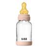 BIBS Glass Boheme Baby Bottle Round Latex 120 ml. Slow Flow Blush - 1 st