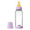 BIBS Glass Boheme Baby Bottle Round Latex 240 ml Medium Flow Violet Sky - 1 st