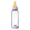 BIBS Glass Boheme Baby Bottle Round Latex 240 ml Medium Flow Violet Sky - 1 st